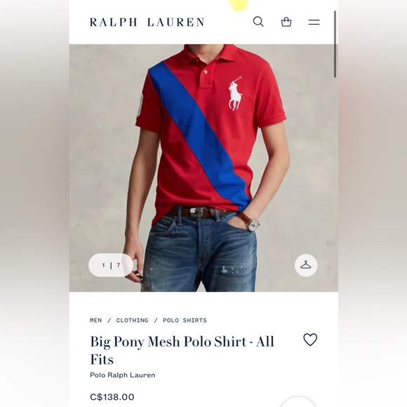 Ralph Lauren big pony polo shirt nwot - Picture 4 of 5